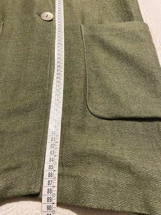 Blazer larga oversize Zara verde
