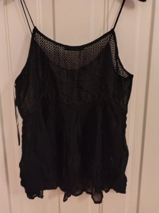 Mango Lencero Negro Talla M