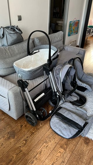 Carrito Bebé 3 Piezas Giordani Metropolitan Gris
