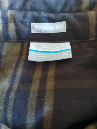 Camisa Columbia cuadros marrón