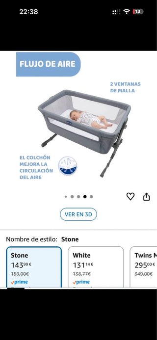 Cuna colecho Chicco Next2Me