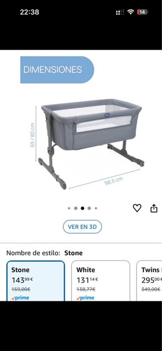 Cuna colecho Chicco Next2Me