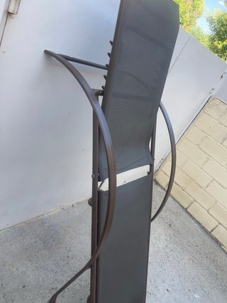 Tumbona plegable marrón