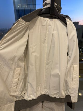 Chaqueta Bomber Brunello Cucinelli Negra/Gris