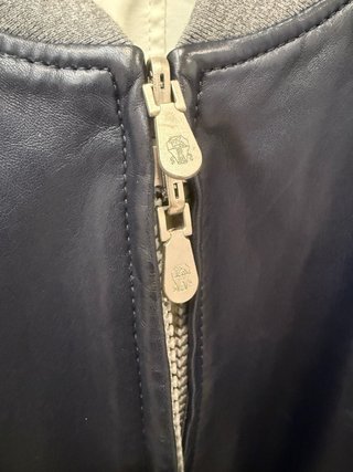 Chaqueta Bomber Brunello Cucinelli Negra/Gris