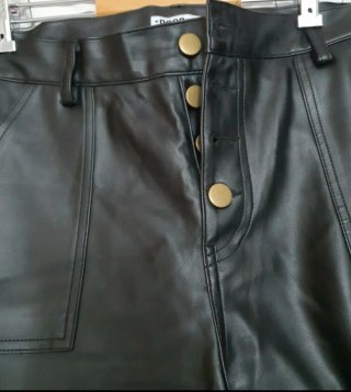 Pantalón cuero Noon negro