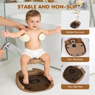 Bañera bebé con soporte ducha