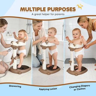 Bañera bebé con soporte ducha