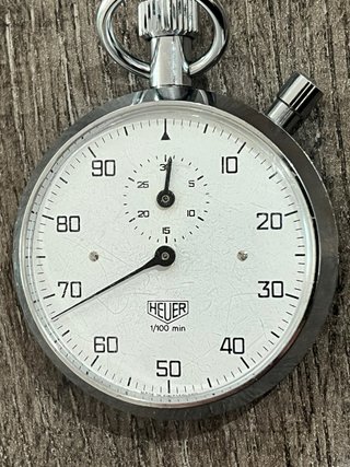 Cronómetro Heuer Plata/Blanco