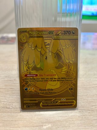 Carta Pokémon Mega-Dragonite EX Dorada