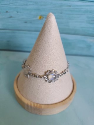 Pulsera Piedra Luna Natural.