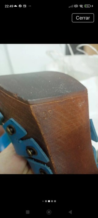 Sandalias Bricoshoes Tacón Cruzadas Azul