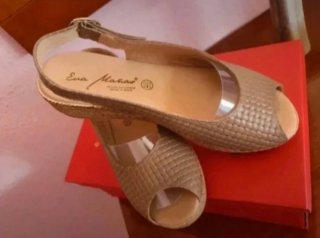 Sandalias Eva Mañas Beige Talla 39