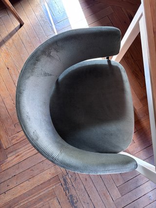 Silla comedor tapizada Nalon con reposabrazos
