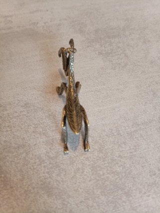 Mantis religiosa latón miniatura estilo vintage