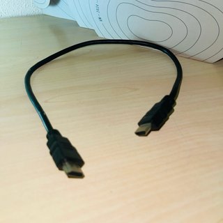 Cable HDMI conectores Tipo A, Negro 30cm