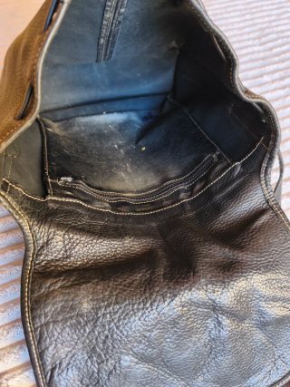 Bolso Vintage Piel azul oscuro
