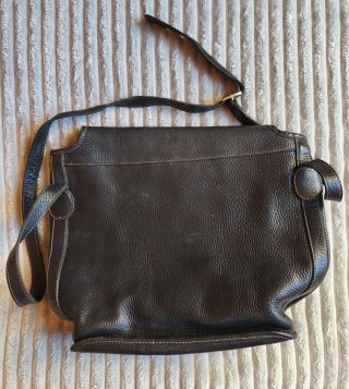 Bolso Vintage Piel azul oscuro
