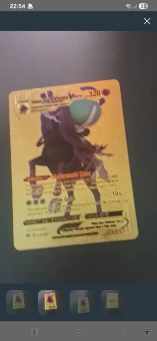 Carta Pokémon Leafeon VMAX Dorada