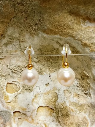 Pendientes Perlas Barrocas Rosas XXL agua dulce