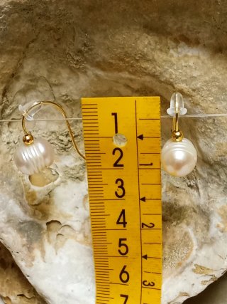 Pendientes Perlas Barrocas Rosas XXL agua dulce