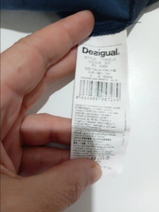 Blusa Desigual azul marino mandala transparente S