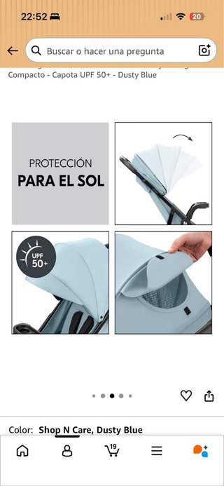 Carrito hauck Shop N Care verde turquesa