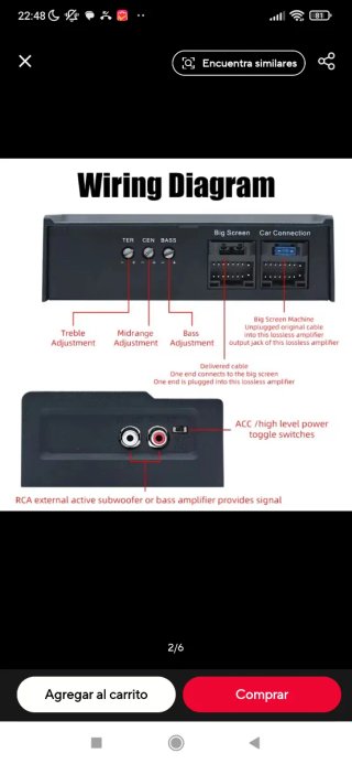 Amplificador de audio KUERL negro