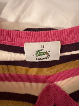 Top Lacoste Rayas Multicolor
