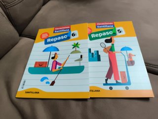 Repaso, 6 Primaria y de 5 primaria de Santillana