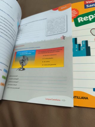 Repaso, 6 Primaria y de 5 primaria de Santillana