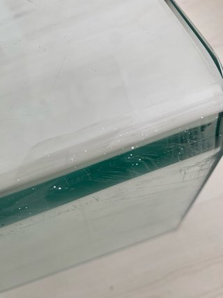 Mesa centro cristal curvado moderna