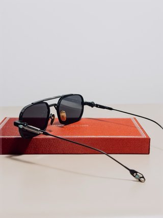 Jacques Marie Mage Deaver Gafas de Sol Negras