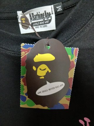 Camiseta BAPE x Stussy Talla M