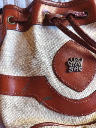 Bolso OKAY SAC Vintage Beige y Marrón