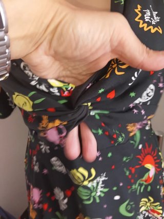 Vestido Pin Up Negro Estampado