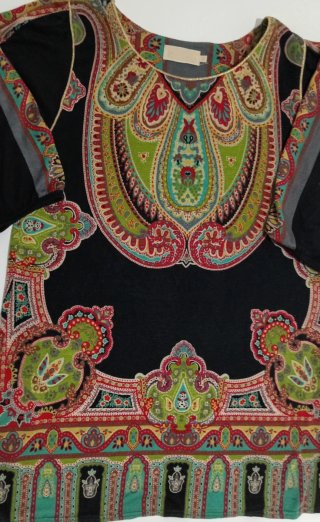 Vestido BDBA estampado cachemira boho