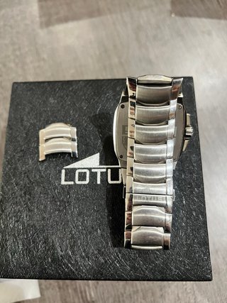 Reloj Lotus Cronógrafo Caja Azul Plata