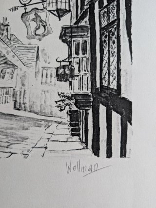 Lámina Antigua Wellman - Mermaid Street (Rye)