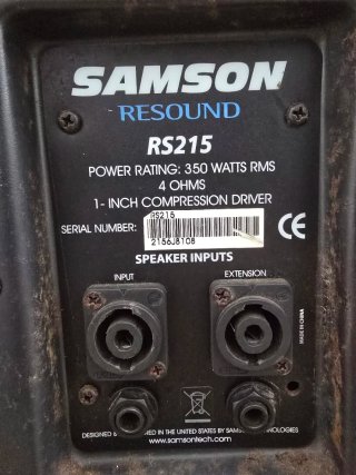 Pareja Altavoces Samson rs215 350W RMS