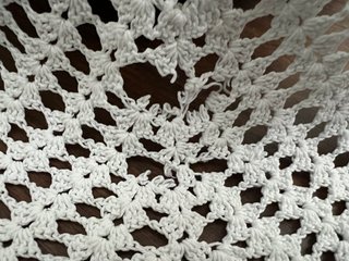 Colcha Vintage Crochet Algodón 100% Blanca