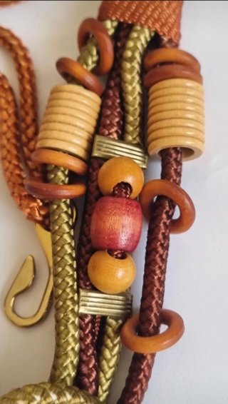 Cinturón fajín vintage estilo boho étnico