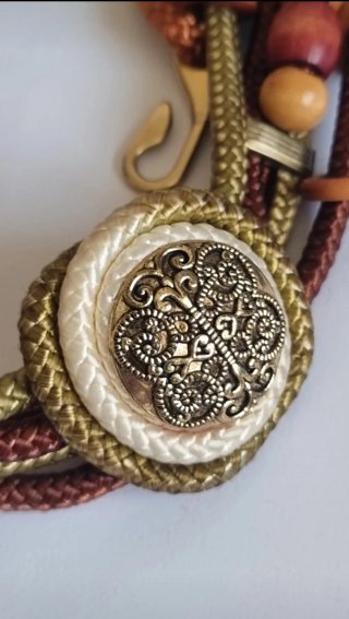 Cinturón fajín vintage estilo boho étnico