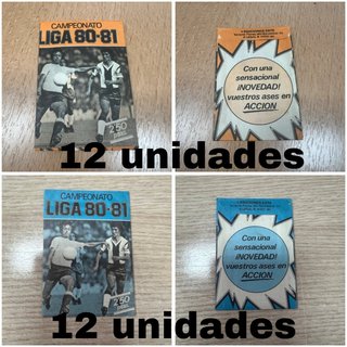 Lote Sobres Cromos Liga 80-81 naranja y azul