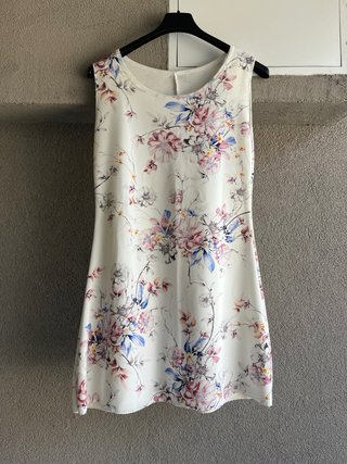 Vestito floreale bianco