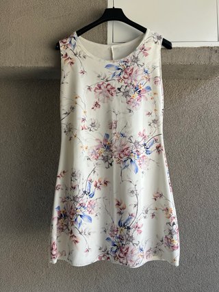 Vestito floreale bianco