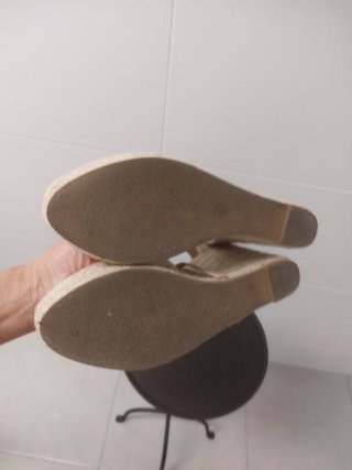 Alpargatas Beige Encaje Labrado