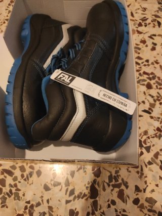 Botas de seguridad FAL negras y azules