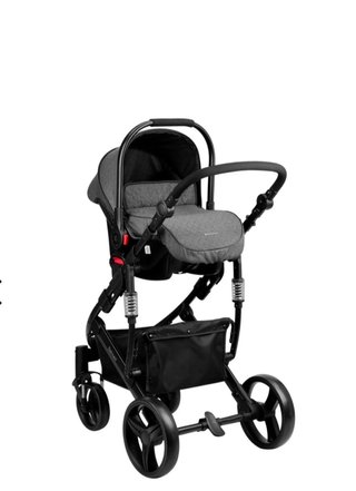 Carro de bebé gris