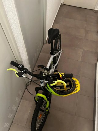 Bicicleta infantil BTWIN 16 gris Regalo casco